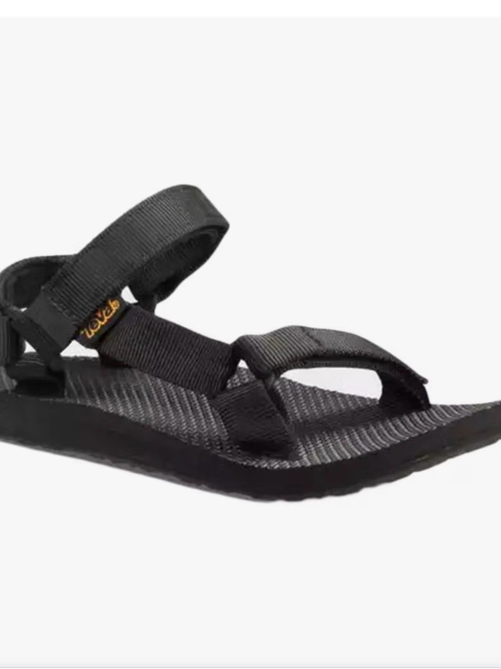 Teva Women's Universal Sport Sandal - Black with Yellow Logo